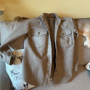 Thick Button-Up Shirt Jacket